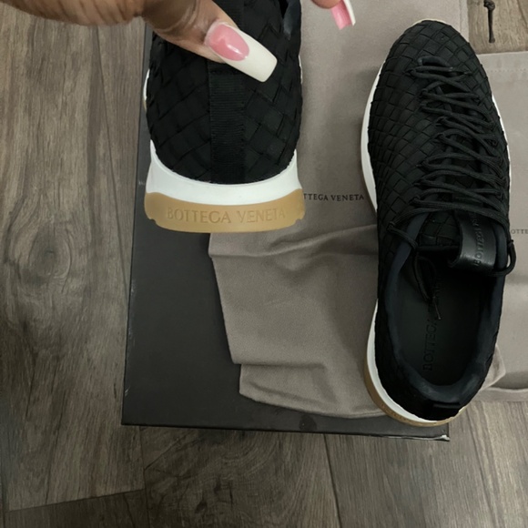 Authentic bottega venetta Intrecciato Low Top Sneakers size 40 7 men - Picture 3 of 7